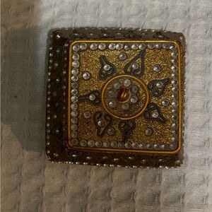 Elegant Gold and Silver Jewelry Box